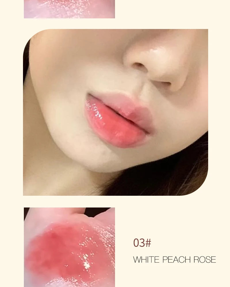 Gloss Jelly Chocolat Brun – Stylo Miroir Nacré Waterproof | Lèvres Hydratées & Brillantes