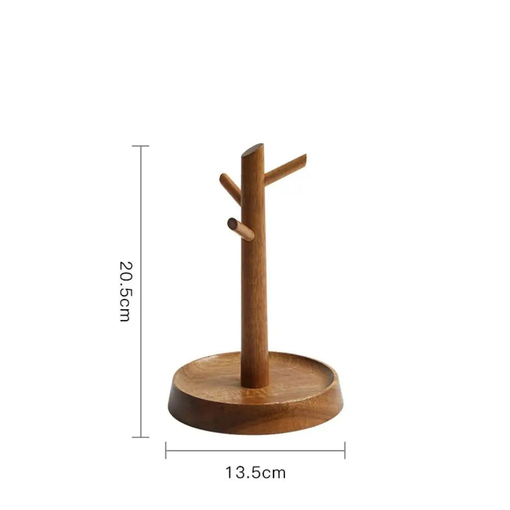 Rack Bois Branche Naturel Mugs & Bijoux – Organisateur Bureau Plateau Déco Maison