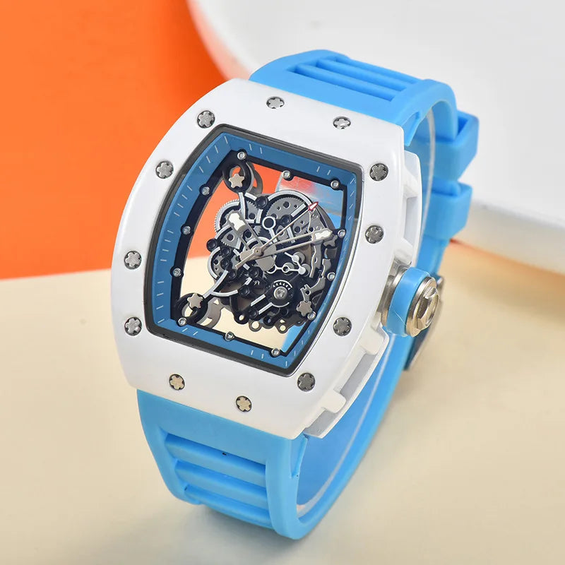 Montre Homme Luxe Mécanique Automatique Transparente – Étanche Fashion Tendance 2025