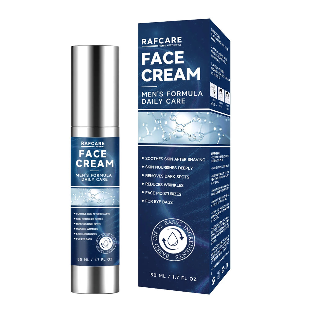 Crème Visage Homme Collagène & Rétinol – Anti-Âge, Hydratante & Anti-Rides | Acide Hyaluronique | Soin Quotidien