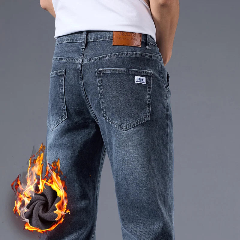 Jean Homme Loose Straight Leg Rétro Lavé Élastique Casual Toutes Saisons Polyvalent Confortable Intemporel Élégant – Jean Loose Premium Straight Leg Rétro | Mode Homme Denim Premium Polyvalent