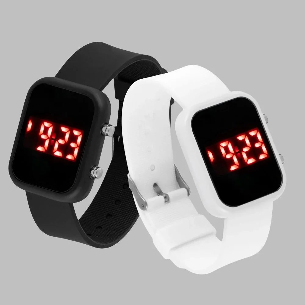 Montre LED Digital Unisexe Sport Étanche – Fashion Casual Homme Femme Ado Étudiant