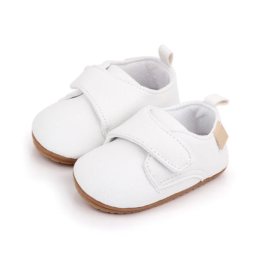 Chaussures Bébé Premiers Pas Cuir Semelle Caoutchouc Antidérapante – Mocassins Unisexe Nouveau-Né Toddler