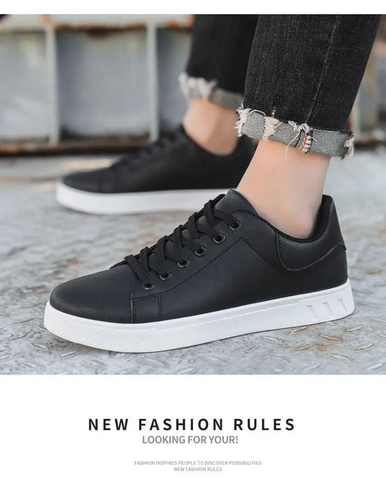 Chaussures Blanches Homme 4 Saisons Respirantes 2026 – Semelle Douce Casual Versatile