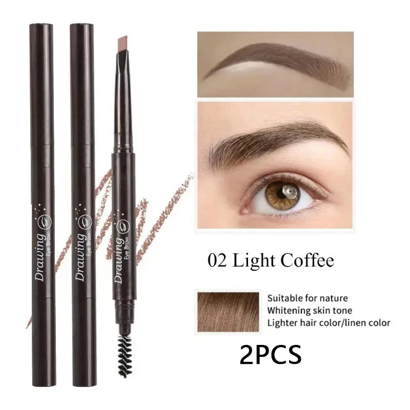 Crayon Sourcils Double Embout – Ultra-Fin Waterproof Longue Tenue | Maquillage Professionnel