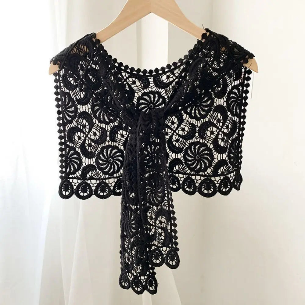 Châle Tricoté Femme Couleur Unie – Faux Col Écharpe Casual Élégante Été