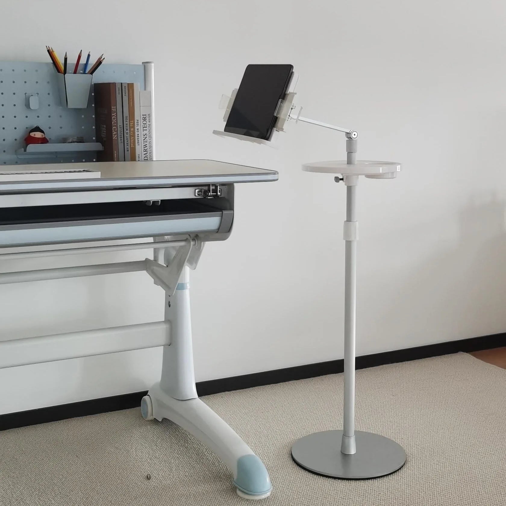 UP-9ZB Pupitre Lecture Aluminium Réglable en Hauteur – Support Livre, Tablette & Laptop | Bureau & Sol