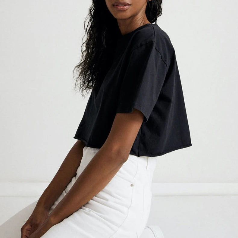 Top Sport Femme Y2K Manches Courtes – Yoga, Danse & Fitness | Coupe Ample Tendance | T-Shirt Sportif Polyvalent Été