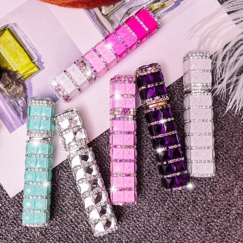 Flacon Parfum Vaporisateur Diamant 12ml – Verre Rechargeable | Échantillon & Voyage