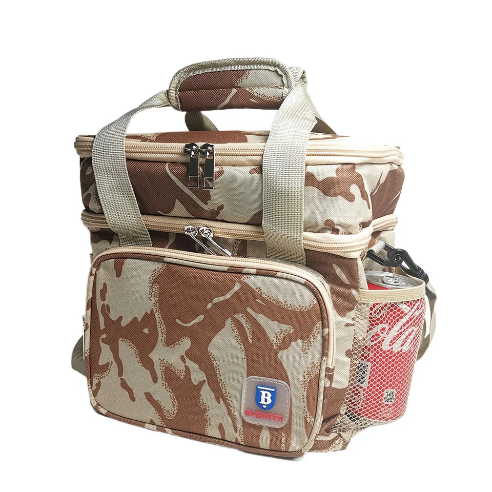 Sac Repas Isotherme – Lunch Bag Pique-Nique Camping Travail École Anti-Fuite Bandoulière