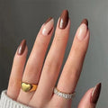 24 Faux Ongles Ballerina & Coffin Amovibles – Manucure Prête à Porter, Forme Amande & Coffin | Décoration Ongles Femme & Fille
