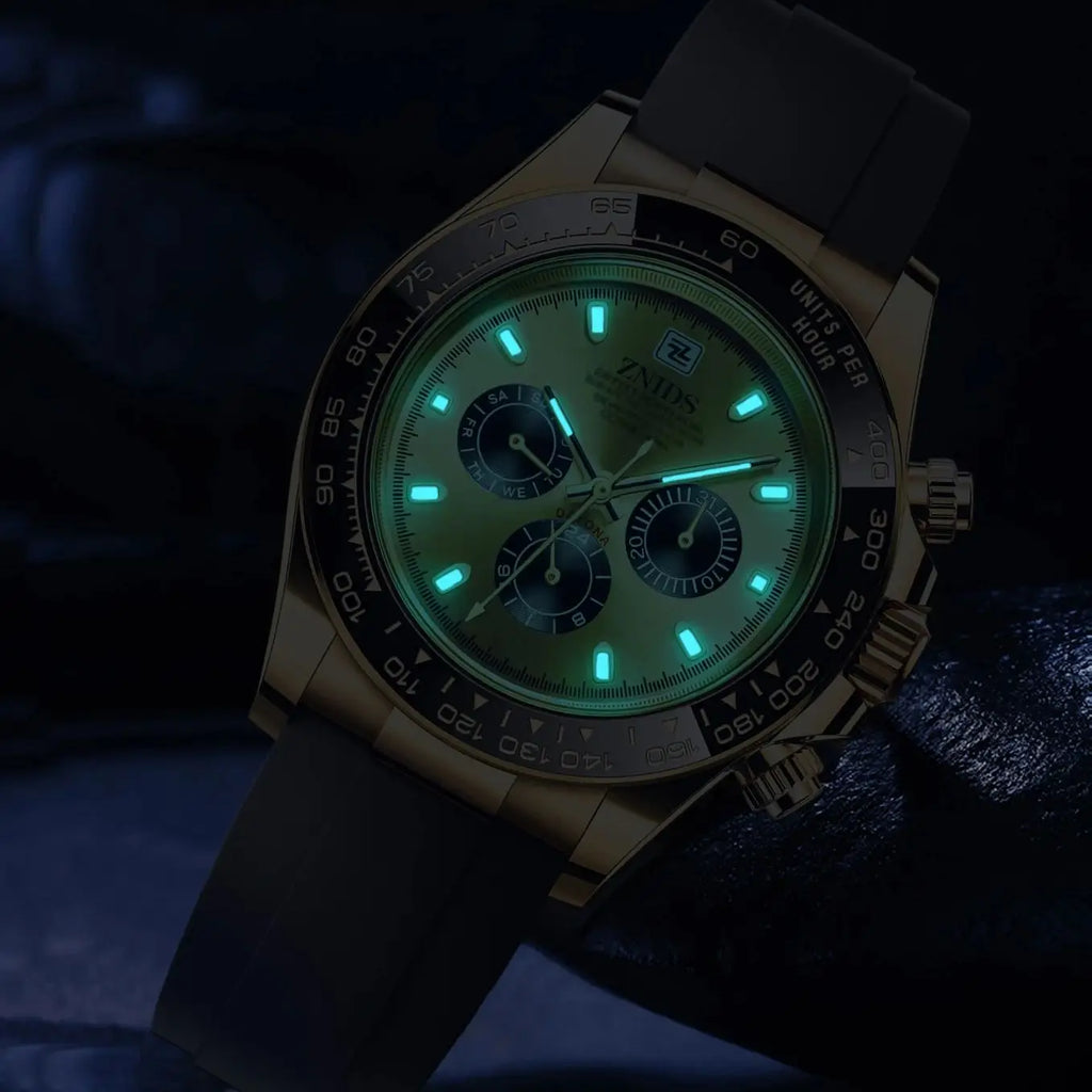 Montre Homme Luxe Légère Quartz Bracelet Silicone – Étanche Multifonction Business & Quotidien