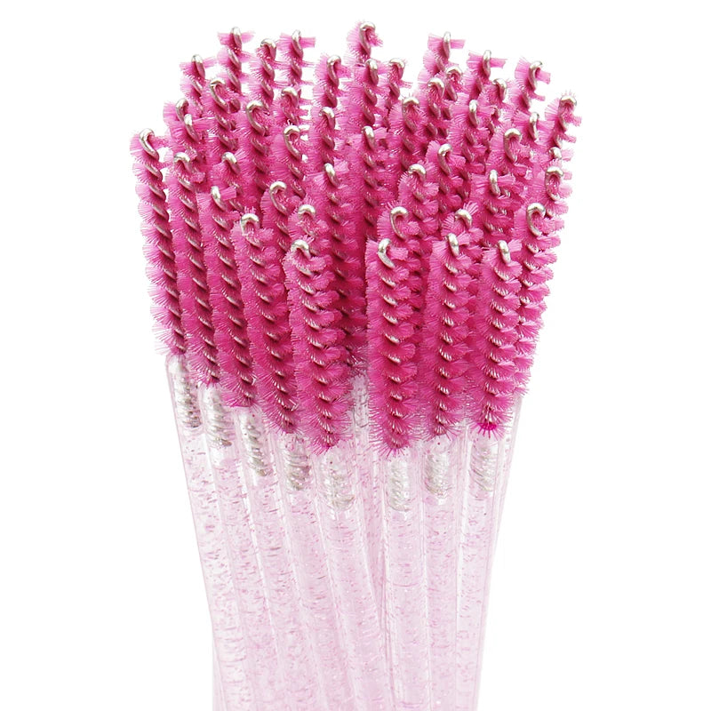 Brosses Crystal Cils & Sourcils Jetables – Lot 50 Pcs | Peigne Mascara & Extension