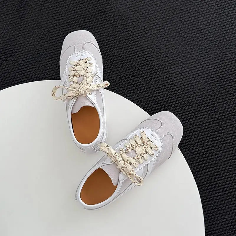 ASUMER Sneakers Suède Vache Femme 34-43 – Flat Confortables Casual Printemps Été