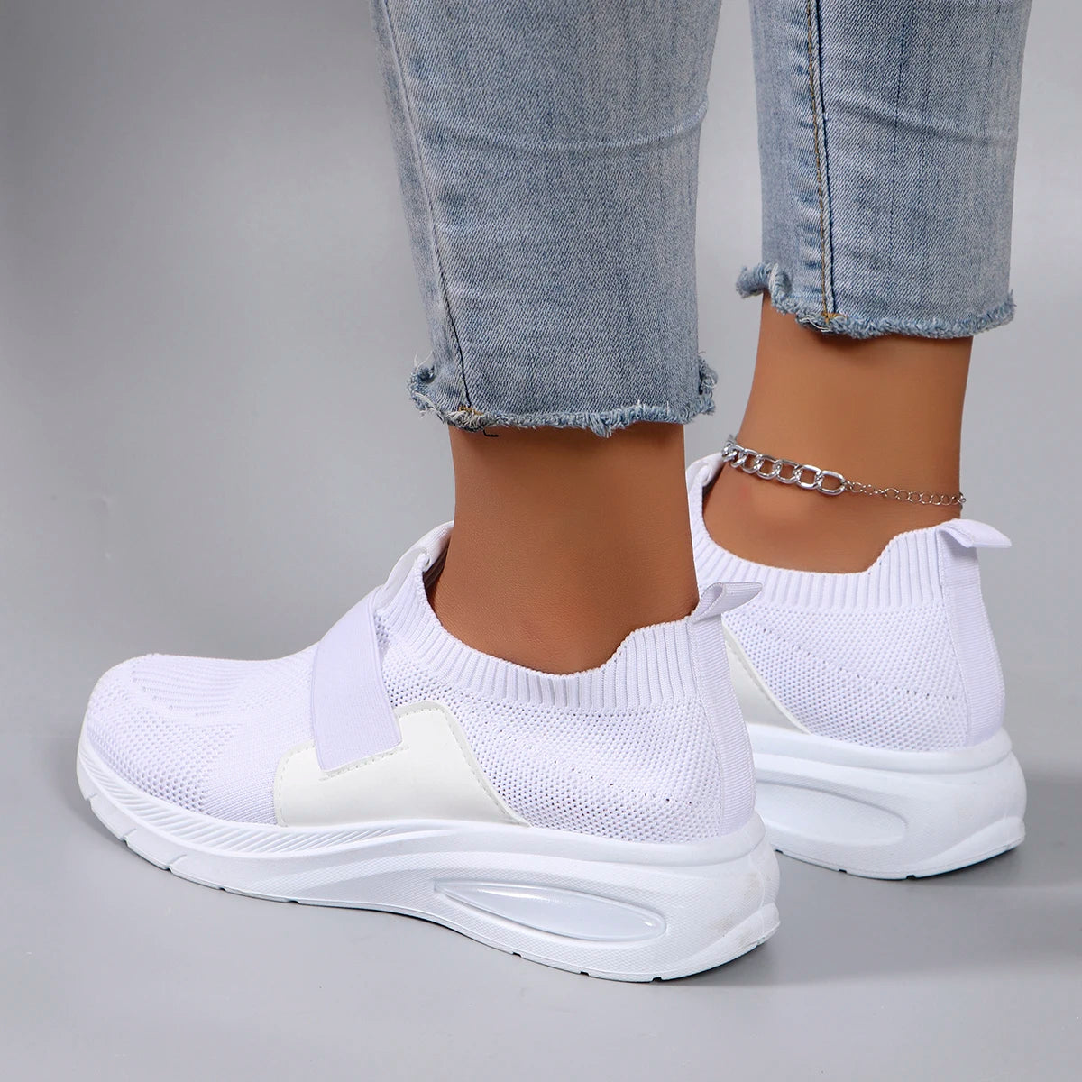 Chaussures Sport Flat Légères Non-Slip Femme – Respirantes Résistantes Casual Printemps