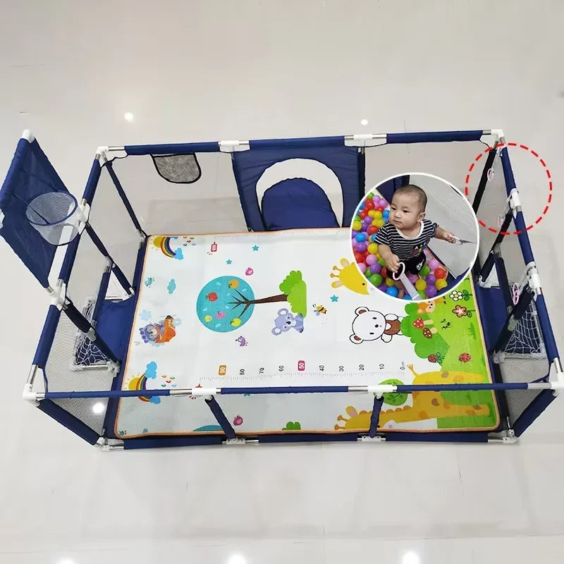 IMBABY Parc Bébé Sécurisé – Barrière de Protection Enfant | Piscine à Balles, Aire de Jeux Modulable Nouveau-Né