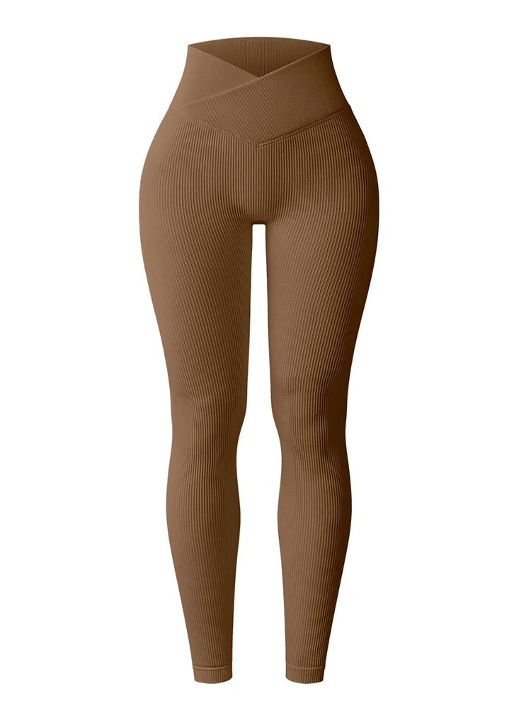 Damen Yoga Legging Winter High Waist Po-Lifting – Thermo-Sportleggings Formend