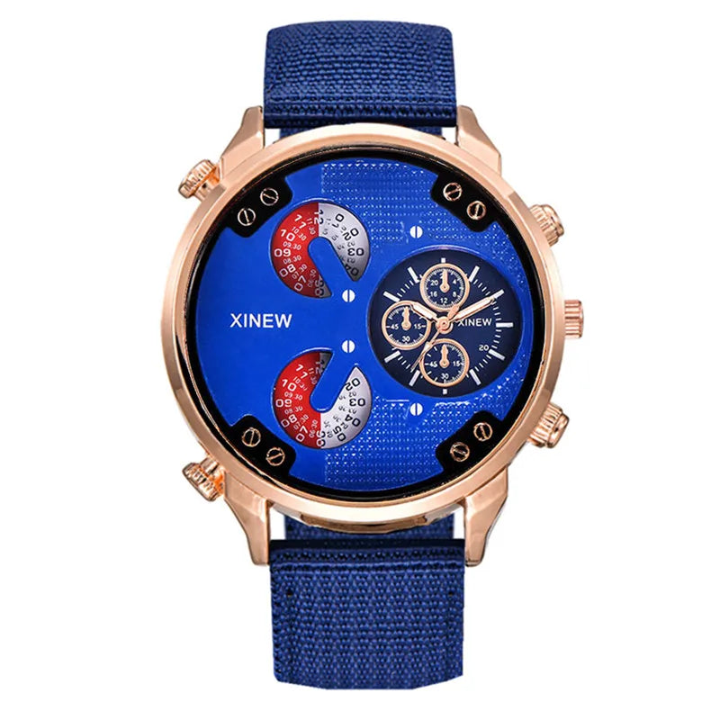 Montre Homme XINEW Quartz Nylon Casual – Fashion Student Sport Tendance Montre Homme