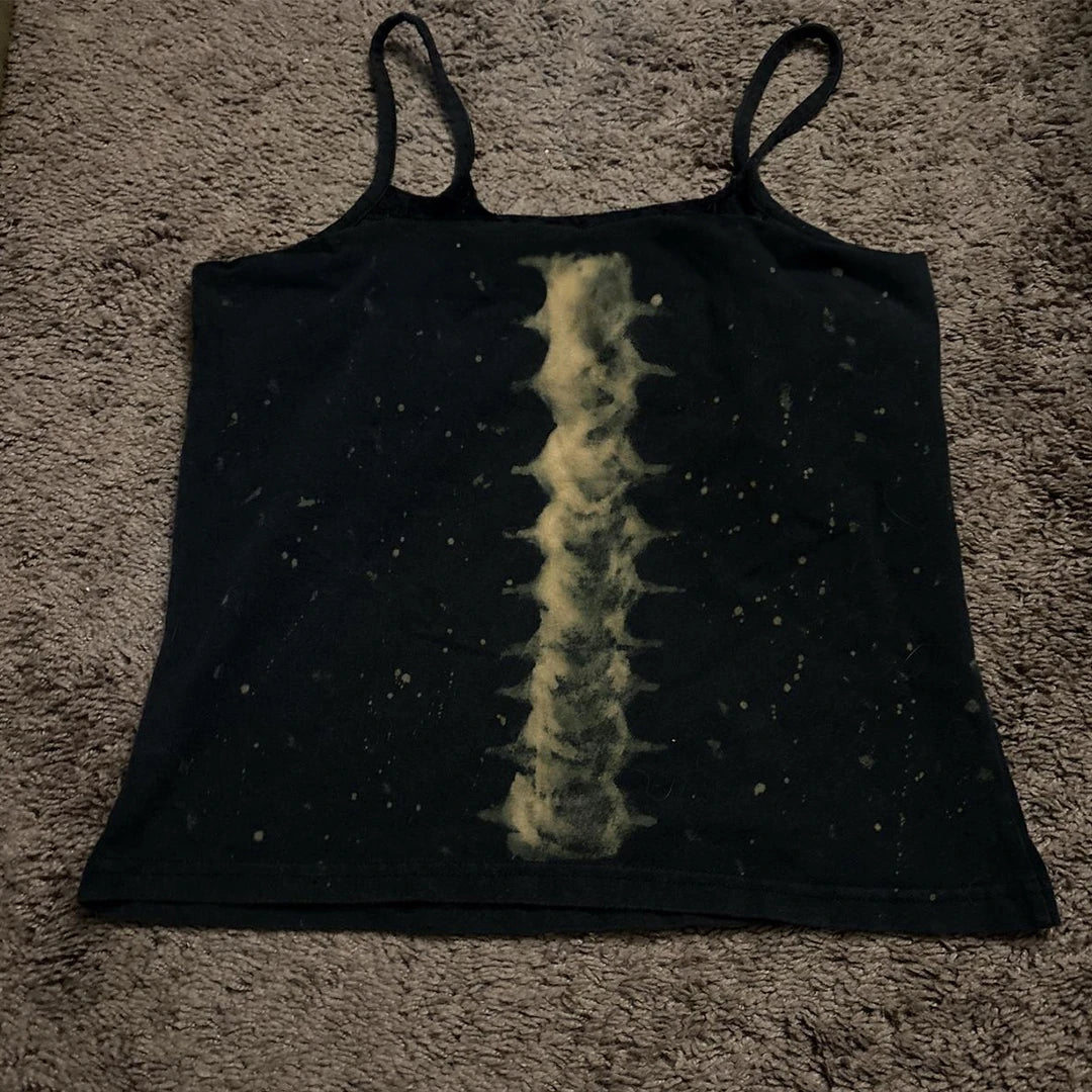 Top Femme Gothic Y2K Vintage Bretelles Kawaii Harajuku Cami Emo 2000s – Débardeur Tendance Streetwear Grunge | Mode Alt