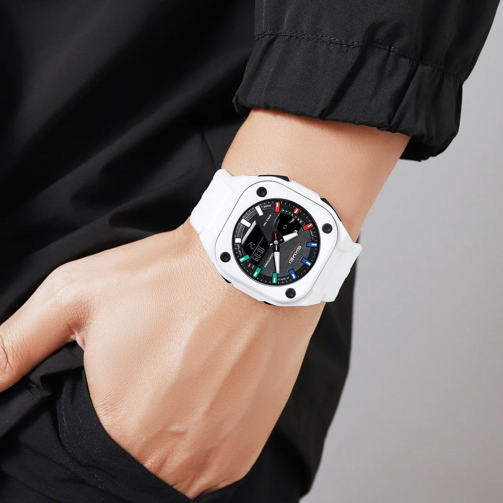 Montre Unisexe SKMEI Business Digital Quartz – Sport Étanche Multifonction Fashion