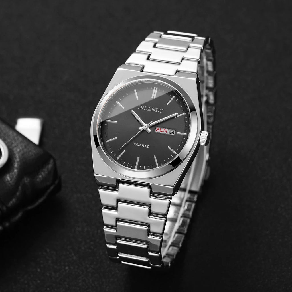 Montre Homme Luxe Business Quartz Calendrier – Élégante Fashion Casual