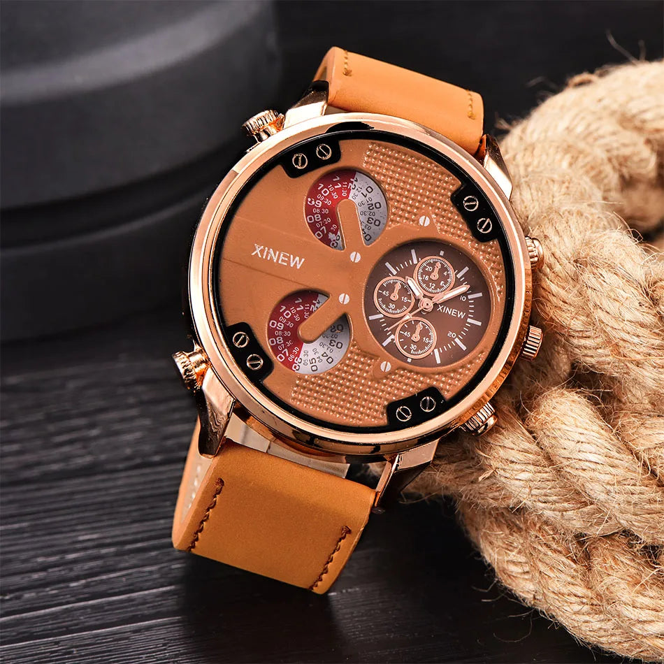 Montre Homme XINEW Quartz Nylon Casual – Fashion Student Sport Tendance Montre Homme