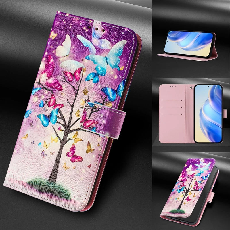 Coque Portefeuille OPPO A5 Pro 5G – Flip Case Cartoon Peint Fantaisie CPH2695