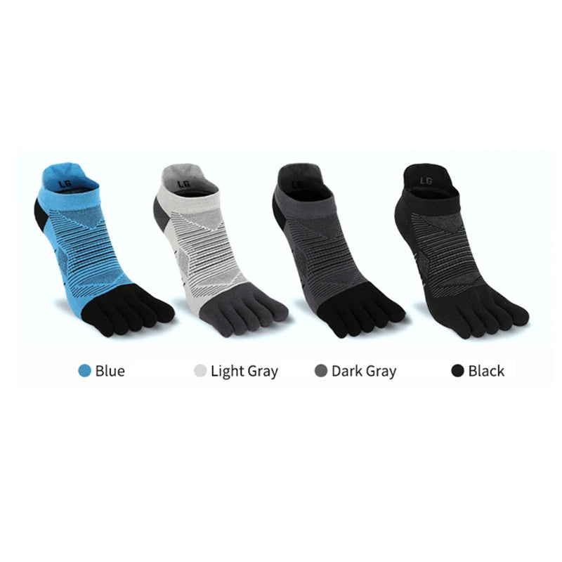 Coolmax Sport Zehensocken Herren – Atmungsaktives, feuchtigkeitsableitendes Mesh | Laufen, Wandern & Radfahren | Paar