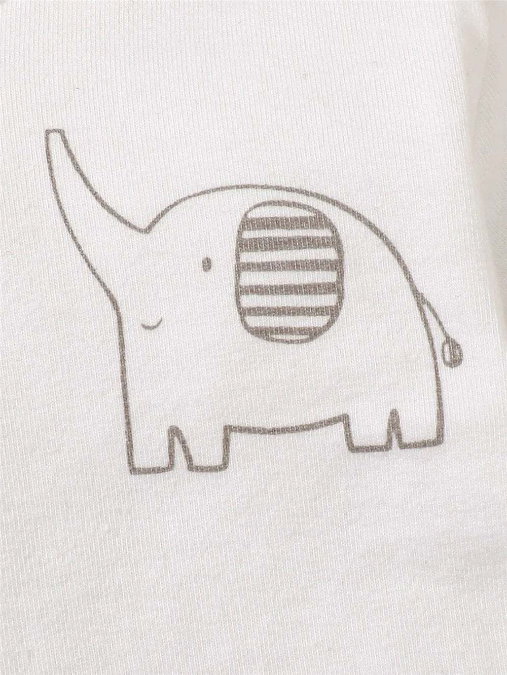 Tenue 3 Pièces Bébé Éléphant – Top Manches Longues + Pantalon + Bonnet Printemps Automne 0-9 Mois