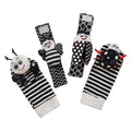 Set Hochet Poignet + Chaussettes Découverte Pieds Bébé – Jouets Éveil Nouveau-Né 0-12 Mois Cadeau Naissance