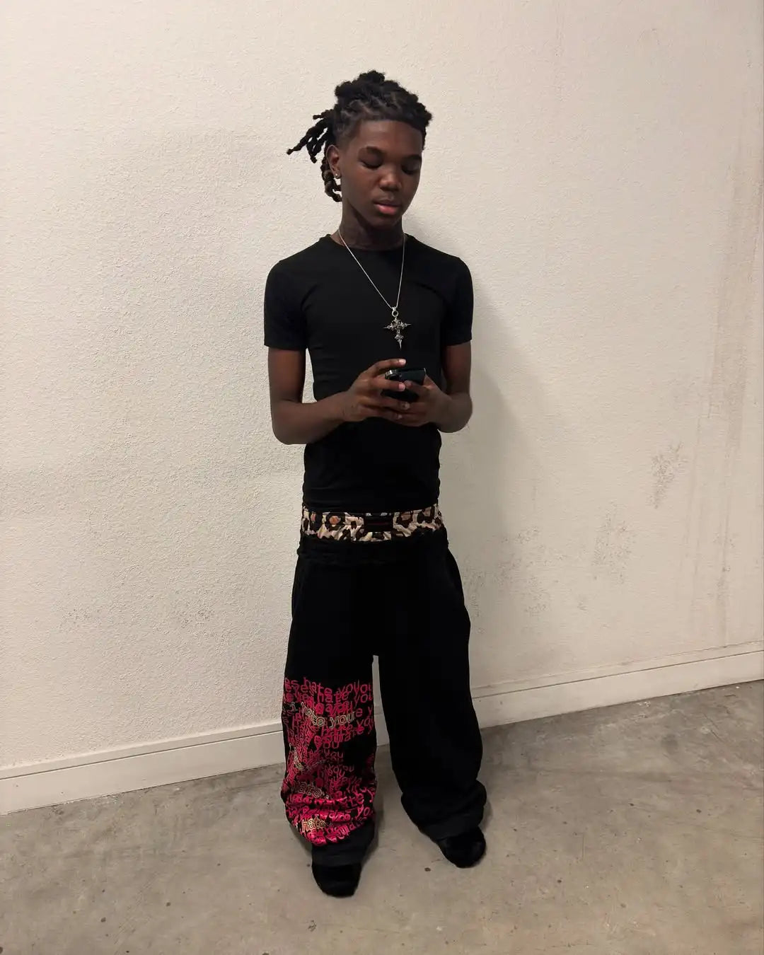 Pantalon Homme Rétro Double Ceinture Hip-Hop Gothic Harajuku Loose Y2K Imprimé Lettres Sport Streetwear Tendance Confortable Intemporel – Pantalon Y2K Premium Double Ceinture Hip-Hop Gothic | Mode Homme Streetwear Y2K Premium