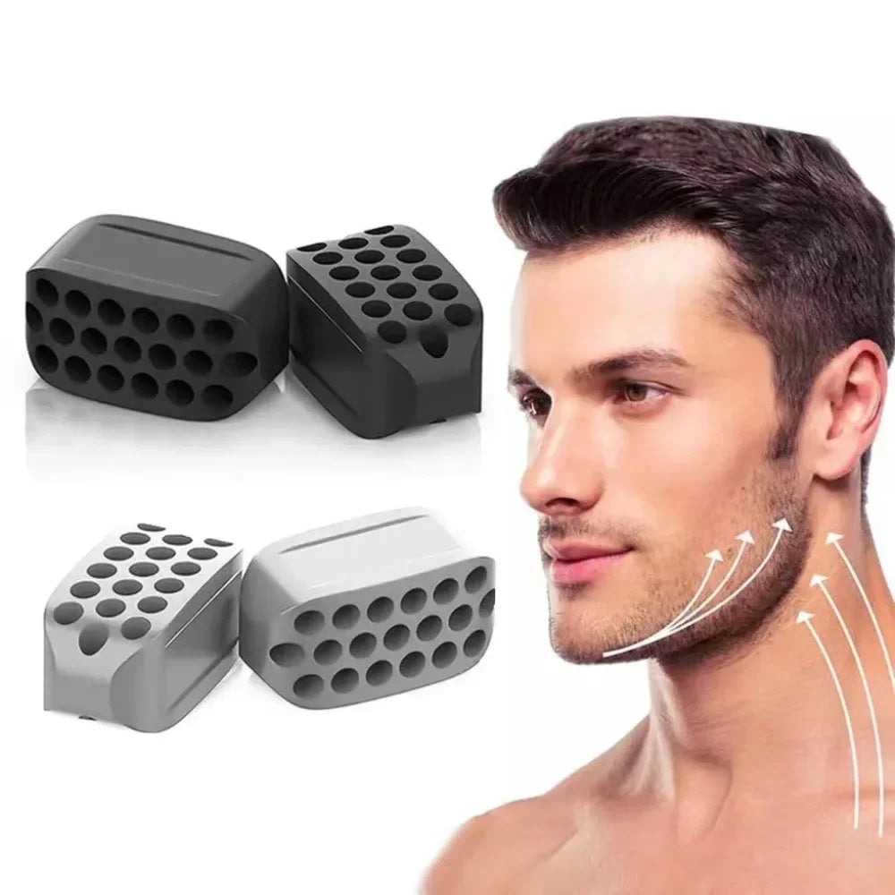 Exerciseur Mâchoire Silicone – Tonifiant Visage & Cou | Anti-Double Menton | Balle Fitness Facial | Soin Beauté Sculptant