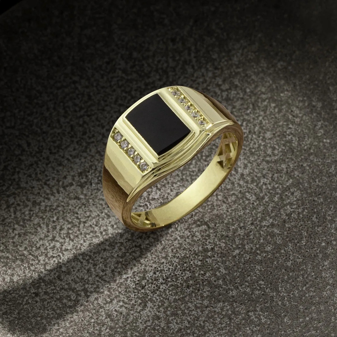 Bague Homme Carrée Fashion Style Européen & Américain – Tendance & Moderne