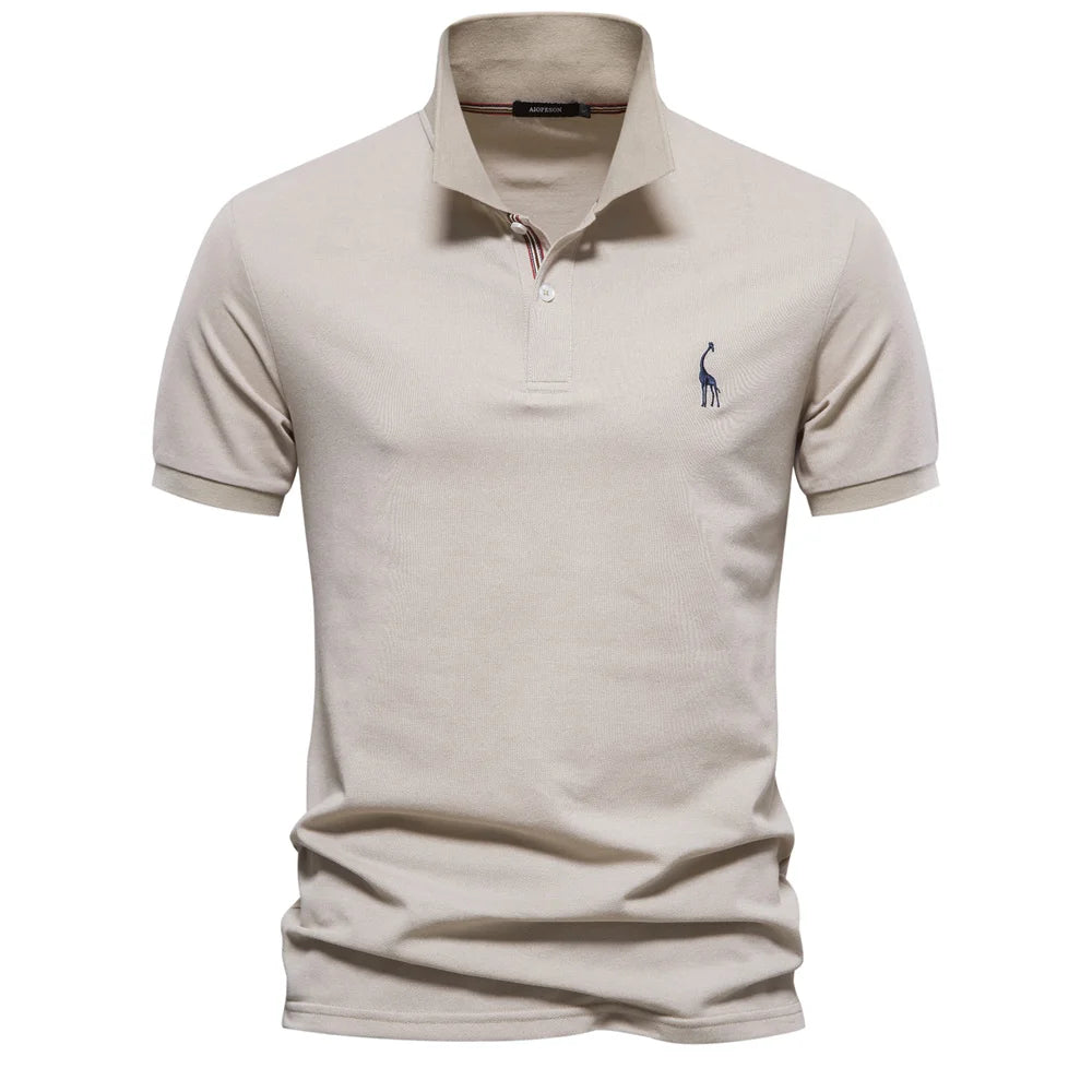 Polo Homme Coton Manches Courtes Couleur Unie Haute Qualité – Casual Élégant Été | Mode Homme Premium
