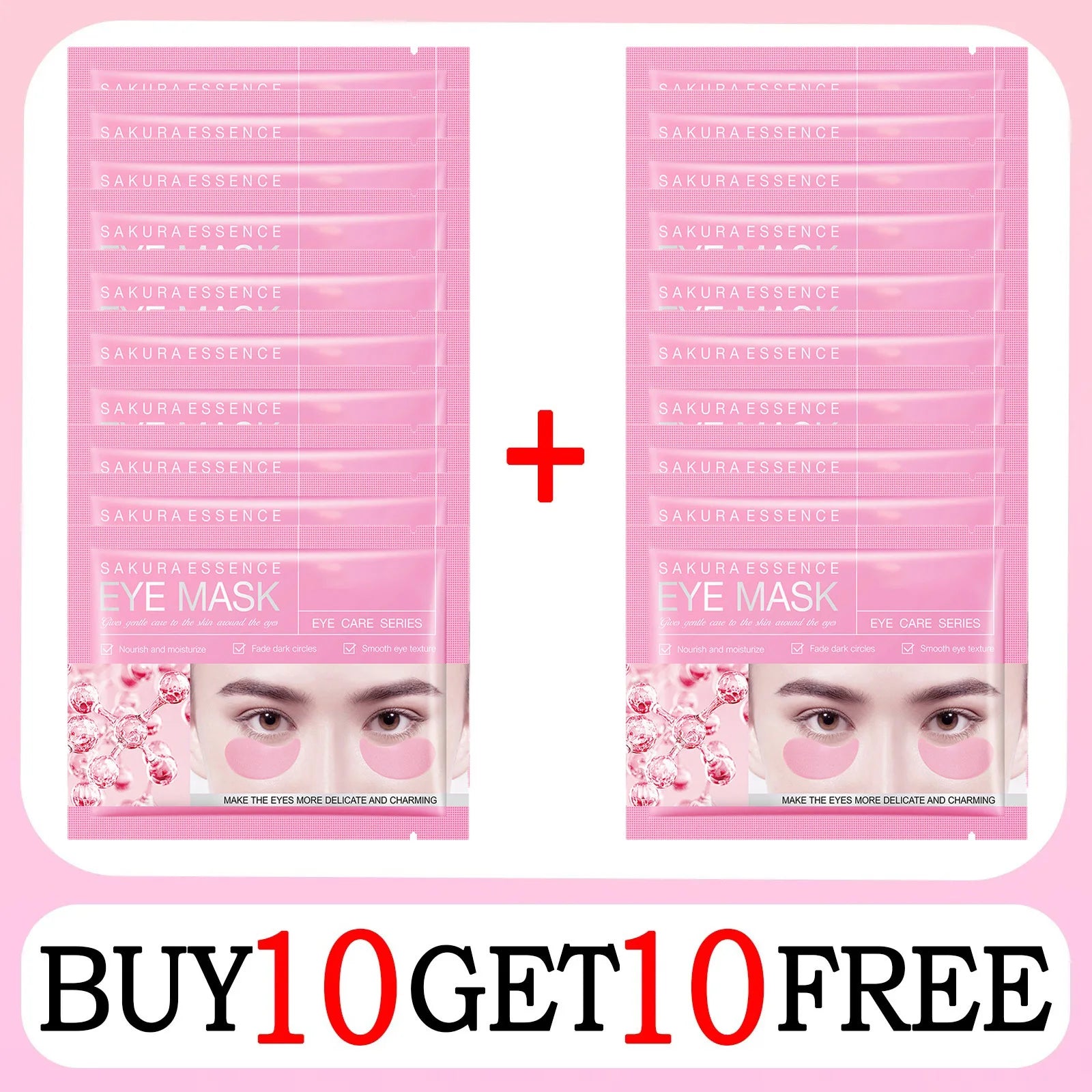 Masque Yeux Collagène Anti-Rides – Patches Hydratants Anti-Cernes Anti-Gonflement Eclat