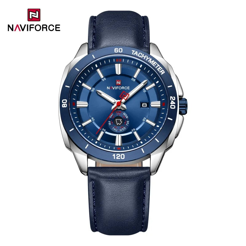 Montre Homme NAVIFORCE 2026 Quartz Cuir Sport Casual Jour Date – Élégante Fashion