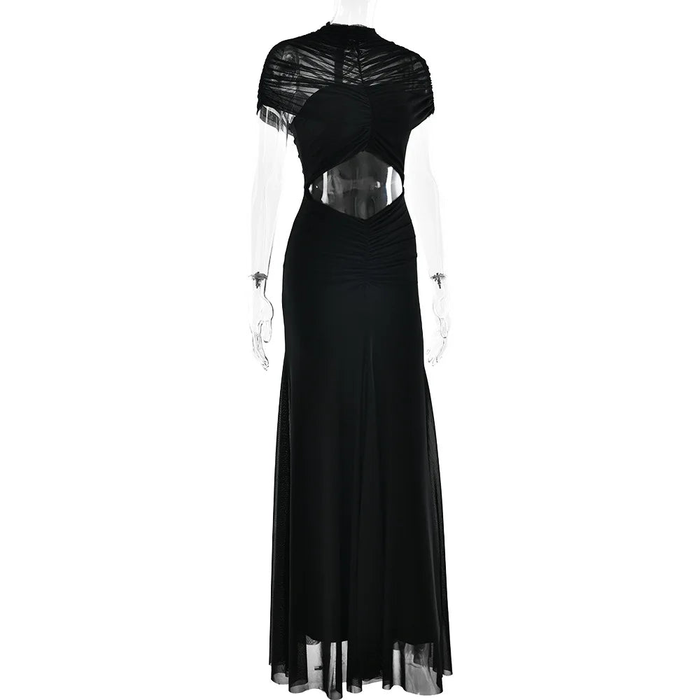 High-Waist Bodycon Maxi-Kleid mit Cut-Outs – Sexy Damen Club- & Abendmode | XIAOTANG