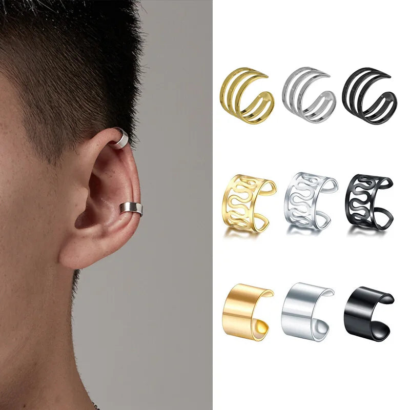 Ohrclip Herren Edelstahl Ohne Piercing