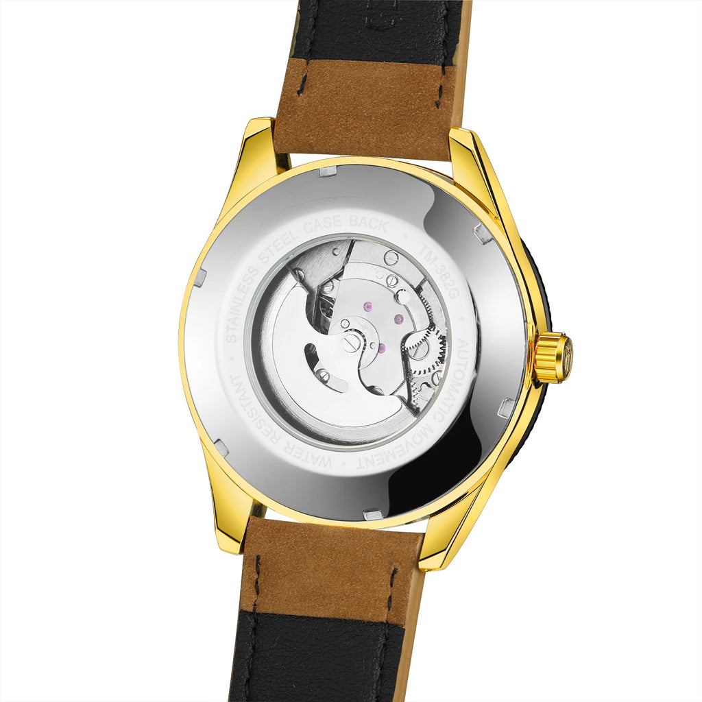 Montre Homme FORSINING Mécanique Automatique Chronographe Calendrier Cuir & Acier – Luxe Haute Qualité