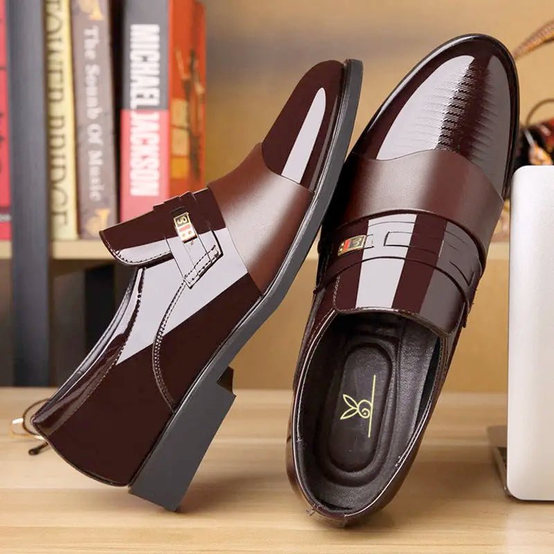 Chaussures Cuir Business Rehaussantes Homme – Formal Casual Automne Confortables