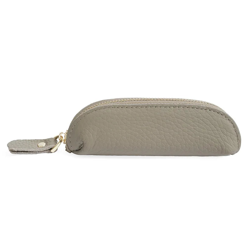Porte-Monnaie Cuir Véritable Personnalisé – Mini Pochette Clés Rouge à Lèvres Prénom Femme Luxe