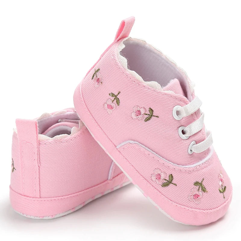 Chaussures Bébé Fille Rose Semelle Souple – Ballerines Légères Confortables Premiers Pas Casual