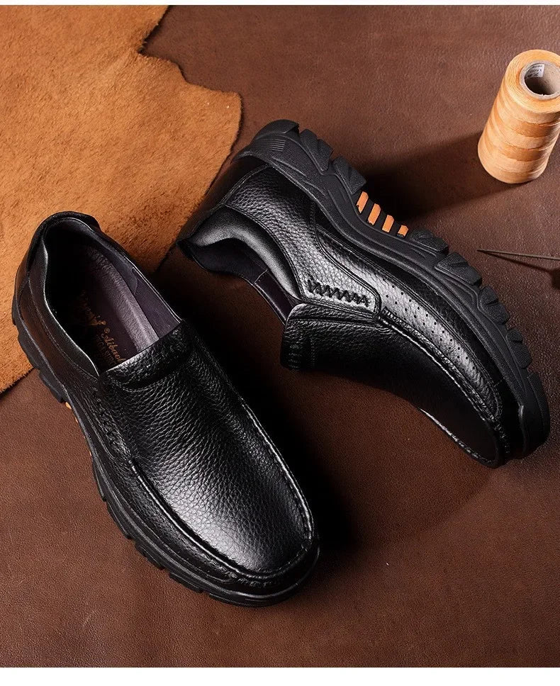 Chaussures Business Cuir Léger Homme – Casual Confortables Senior & Adulte Vente Directe