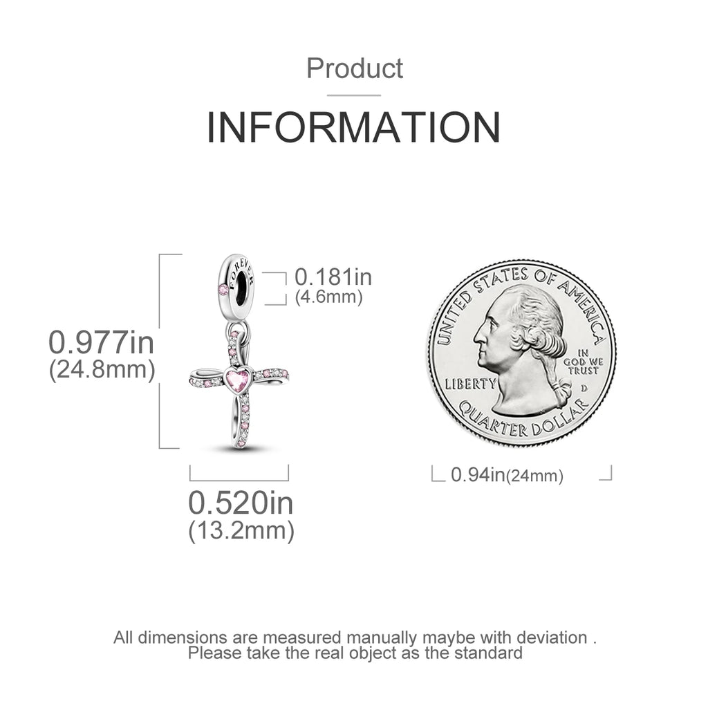 Charm Argent 925 Pendentif Croix, Ange, Pyramide & Pharaon – Breloque Spirituelle & Symbolique DIY | Compatible Bracelet Original | Bijou Personnalisé