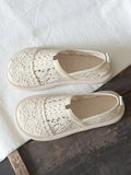 Chaussures Mesh Hollow Respirantes Retro Plates Femme – Sandales Littéraires Été 2023