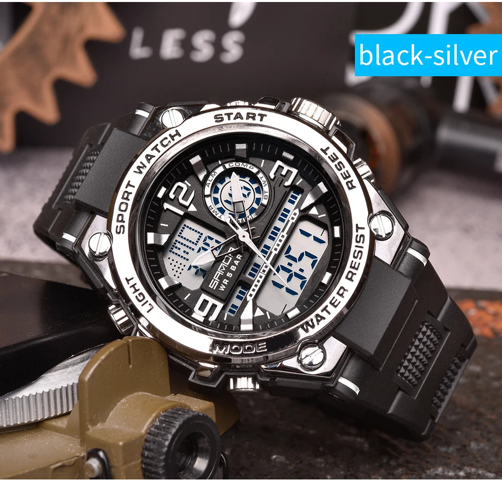Montre Homme SANDA 6024 Militaire Sport Luxe Quartz 5ATM Étanche – Robuste & Fashion