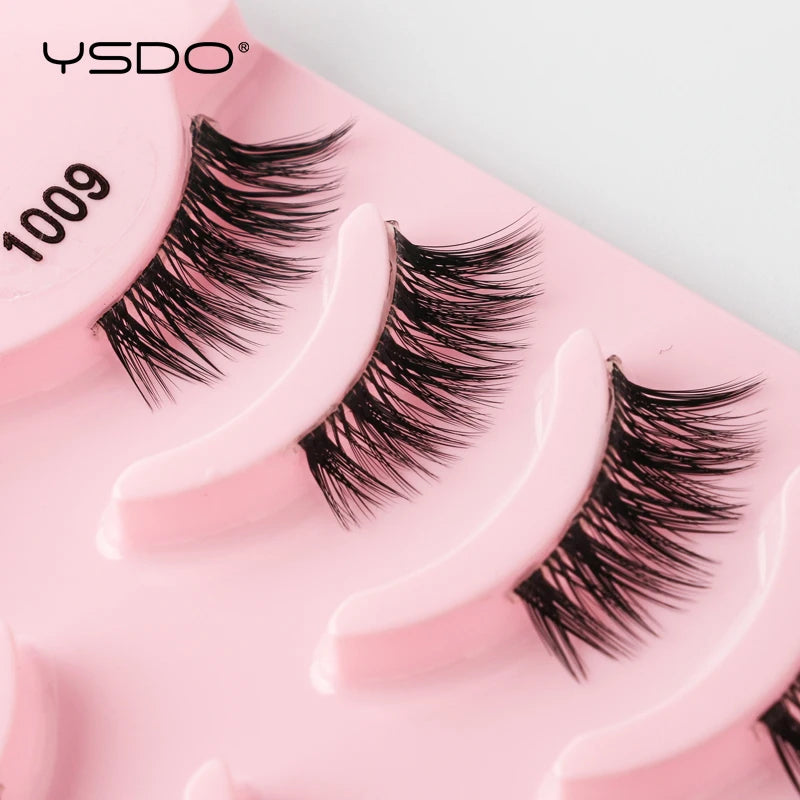 Faux Cils Mink 3D YSDO – Lot 3/5/10 Paires | Maquillage Dramatique Naturel