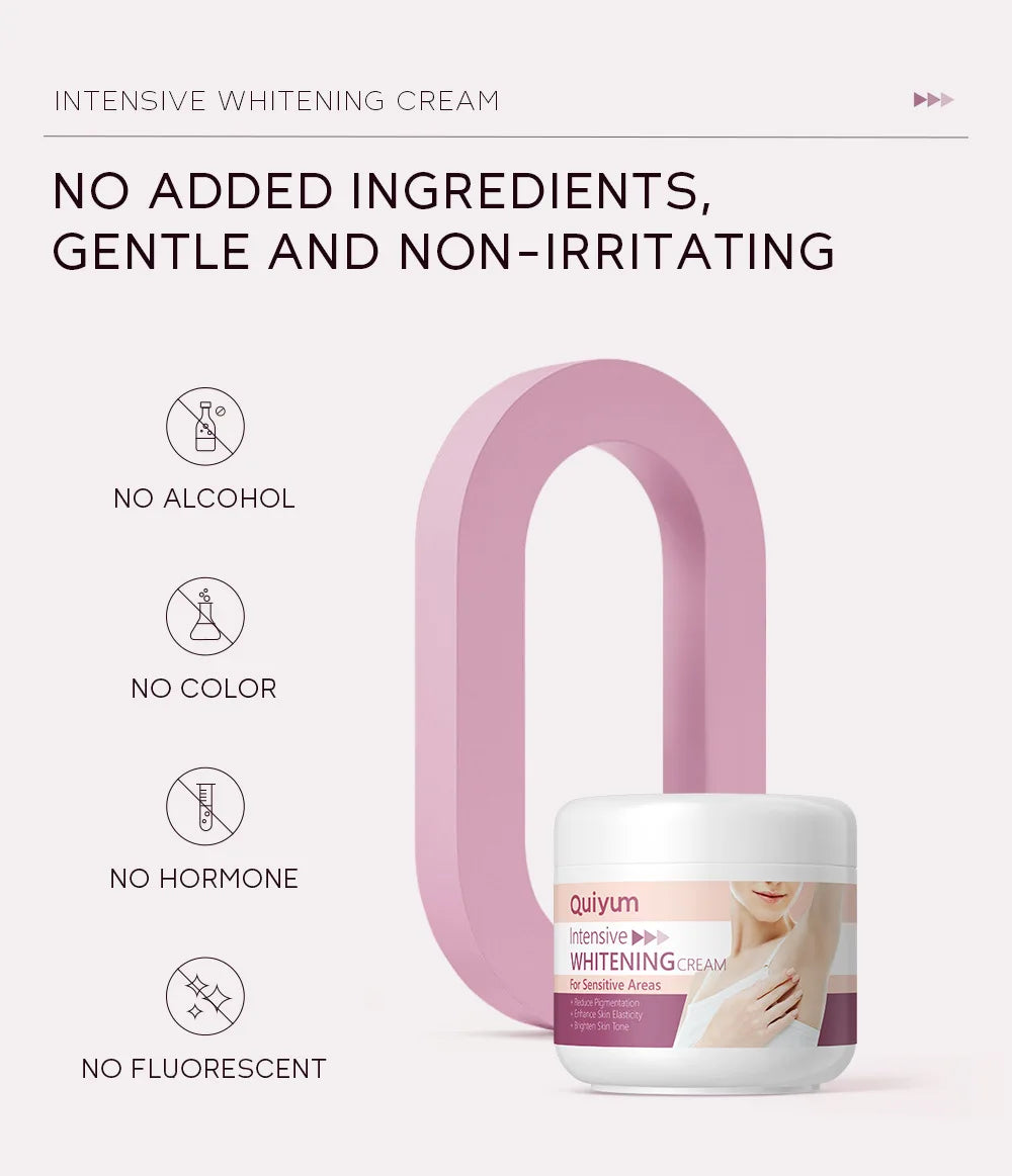 Crème Blanchissante Aisselles & Zone Intime – Hydratante Eclaircissante Coréenne Femme