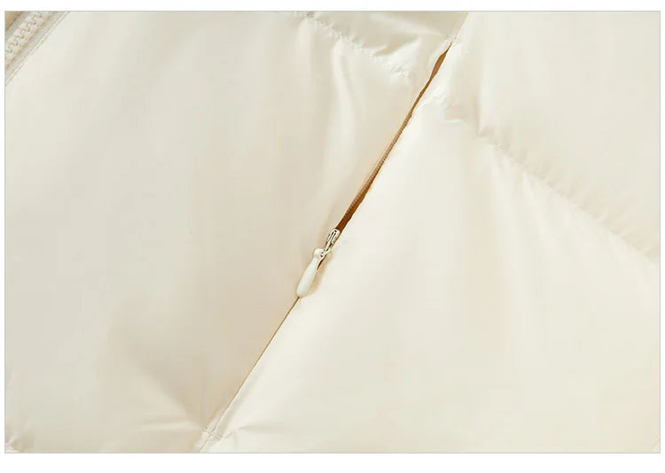 Doudoune Mi-Longue Femme Hiver 90% Duvet – Coupe Raglan Coupe-Vent Imperméable Chaude | Semir 2025