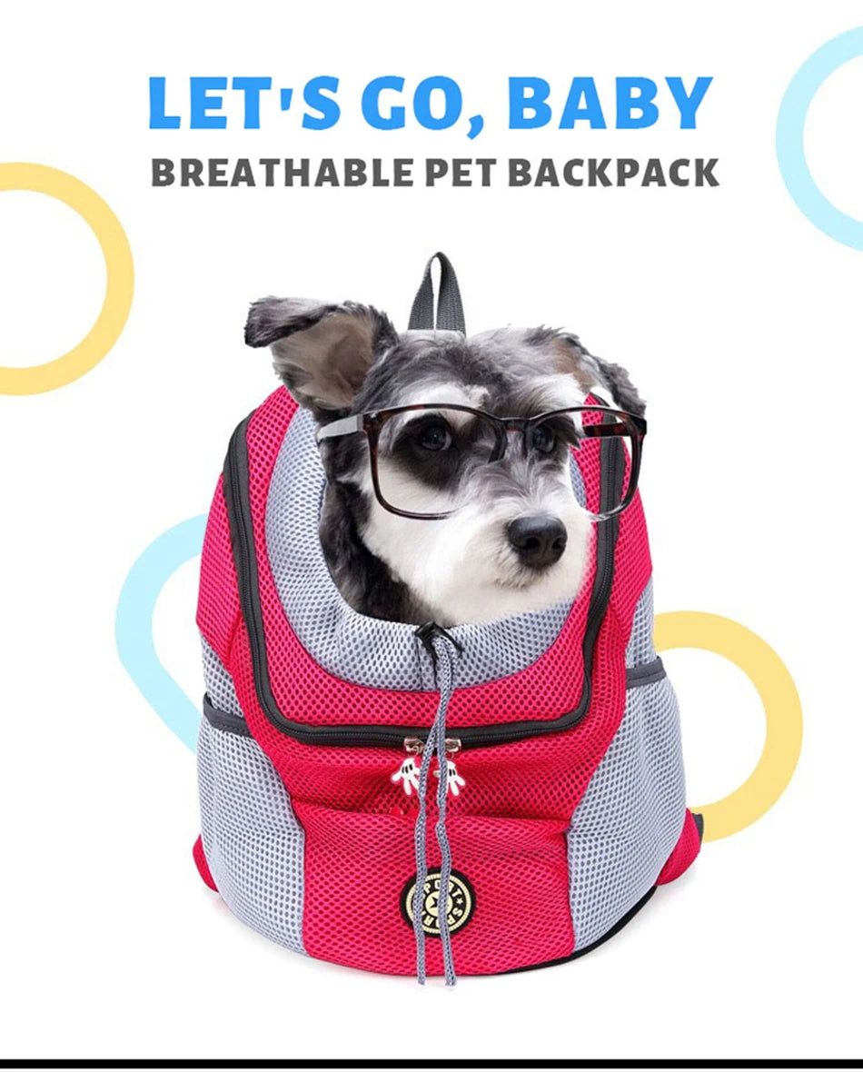 Sac à Dos Transport Chien Chat Randonnée – Respirant Réglé Bandes Réfléchissantes Sécurité